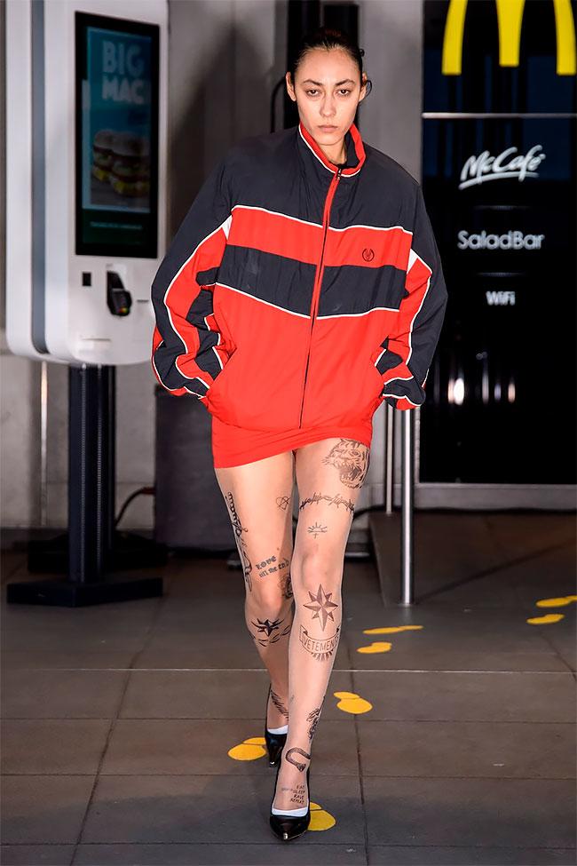Glasses prison tattoo pantyhose