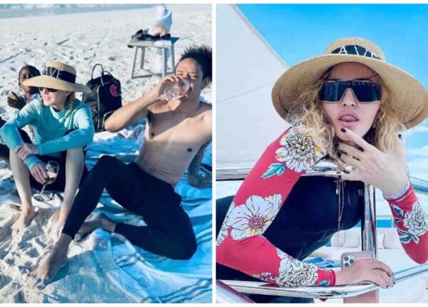 Романтика и море: Мадонна отдыхает с молодым любовником и детьми на Мальдивах