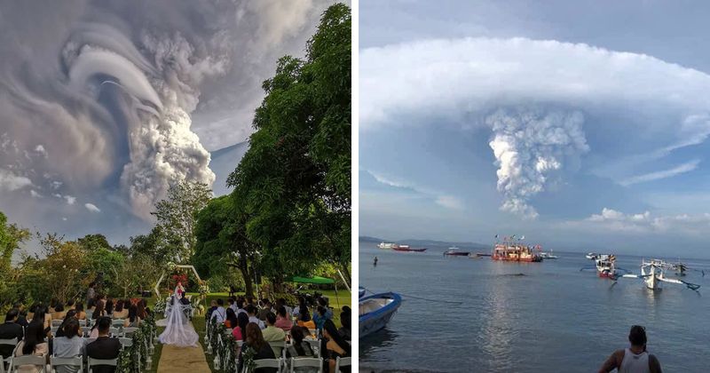 Фотография: Ужас, страх и красота: вся мощь вулкана Тааль в фотографиях №1 - BigPicture.ru