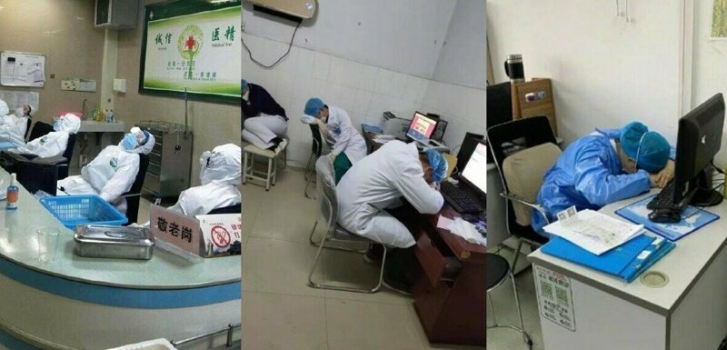 Фотография: Как выглядят лица китайских врачей в конце рабочей смены №13 - BigPicture.ru