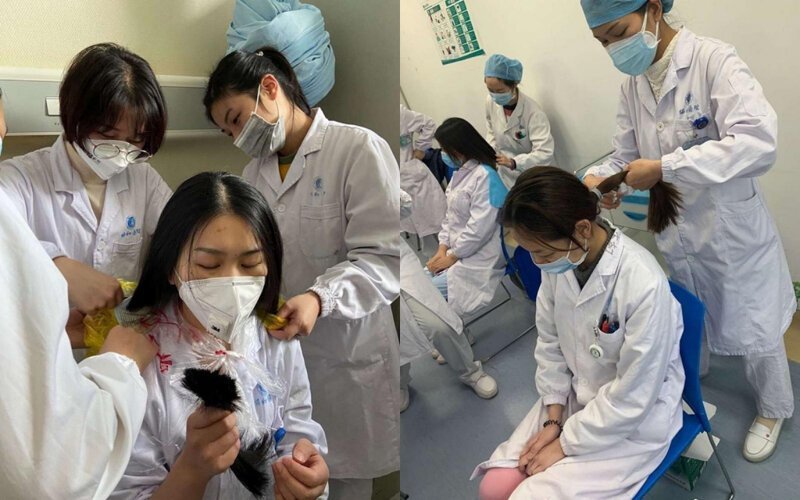 Фотография: Как выглядят лица китайских врачей в конце рабочей смены №14 - BigPicture.ru
