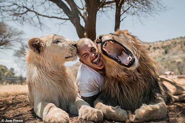 Фотография: Обнимая львов: Дин Шнайдер, швейцарский финансист, который бросил все и уехал в Африку №2 - BigPicture.ru