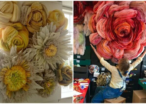 «Каждому из нас необходима красота»: зачем эта женщина создает огромные цветы