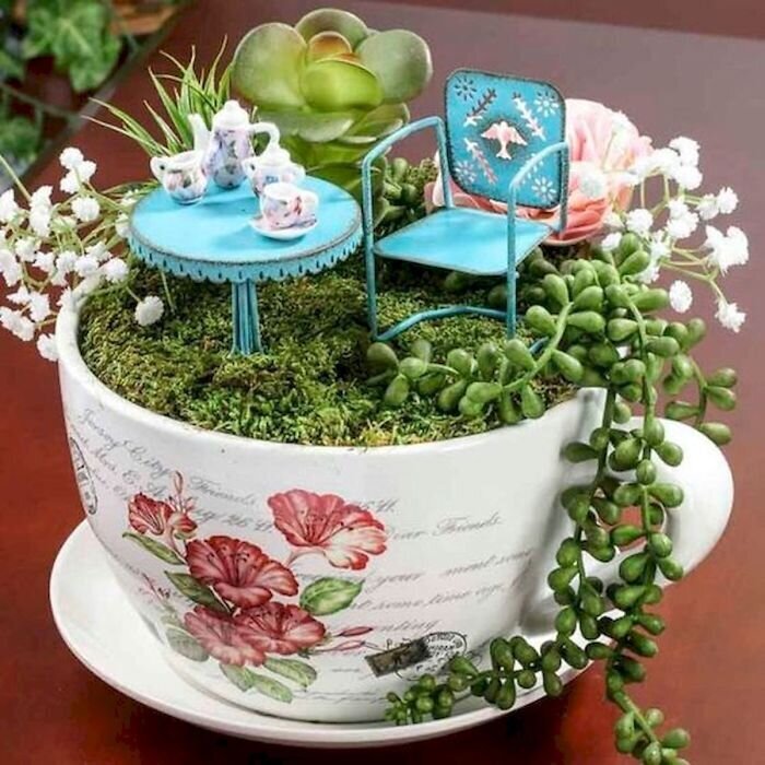 Фотография: Как сделать сад в чайной чашке: 25 креативных идей №6 - BigPicture.ru