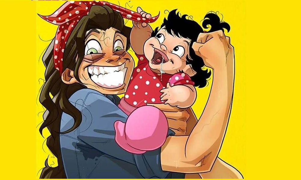Фотография: Радости и трудности родительства: художник из Израиля рисует комиксы о жене и дочке №1 - BigPicture.ru