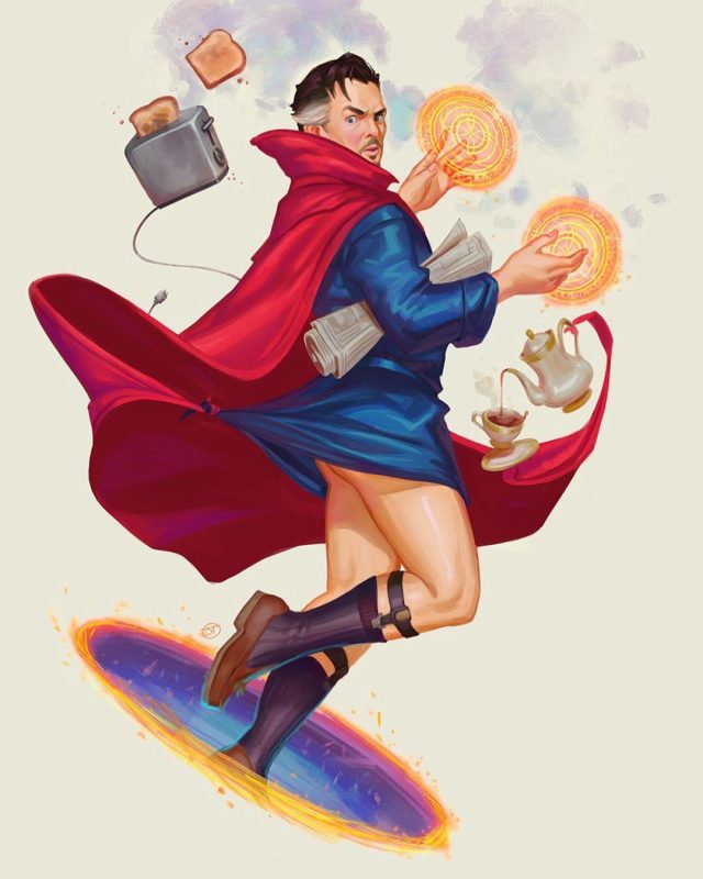 Фотография: Супергерои в стиле пин-ап от художника Дэвида Таласки-Брауна №8 - BigPicture.ru
