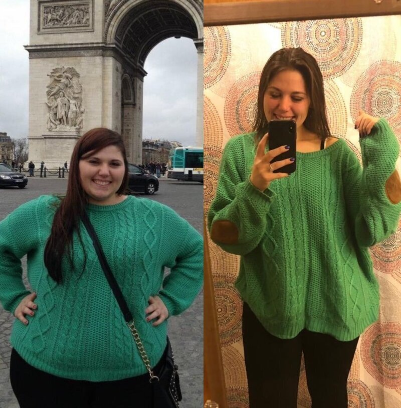 Старая одежда на новом теле: 20 фото девушек до и после похудения