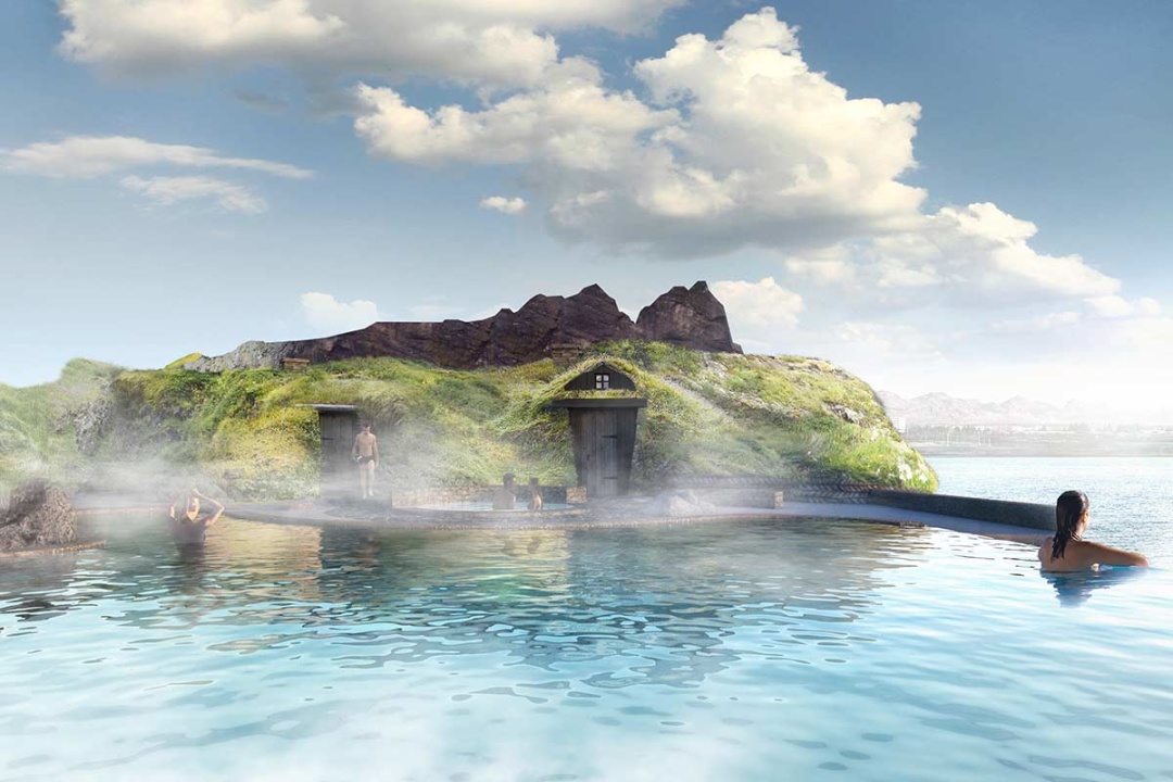 Фотография: В Исландии на полуострове Карснес строят геотермальную лагуну с видом на океан №2 - BigPicture.ru