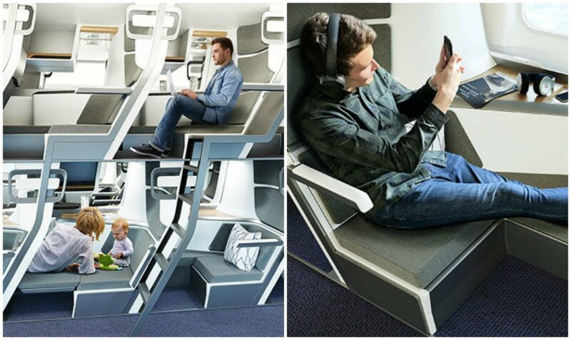 Фотография: Эконом-класс пассажирских самолетов могут сделать более похожими на плацкартные поезда №1 - BigPicture.ru