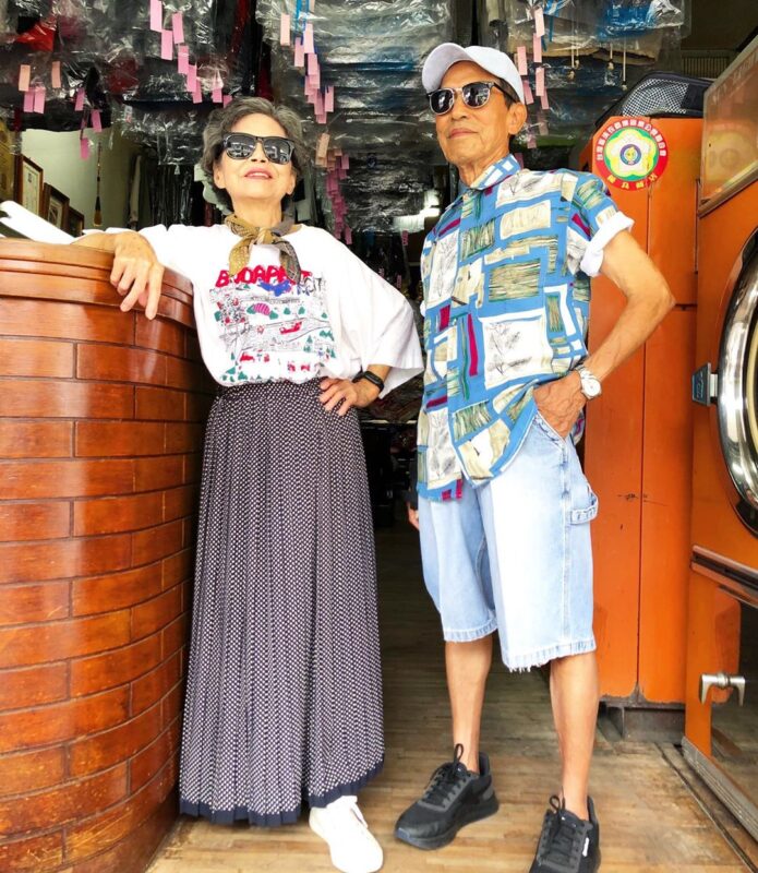 Фотография: Необычный инстаграм тайваньских пенсионеров, которые устраивают фотосессии в чужой одежде №3 - BigPicture.ru