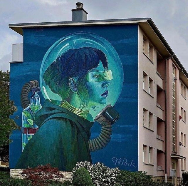 Фотография: Масштабный и яркий стрит-арт польской художницы Натальи Рак №11 - BigPicture.ru