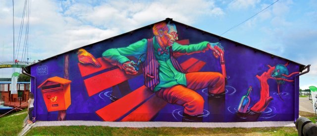 Фотография: Масштабный и яркий стрит-арт польской художницы Натальи Рак №21 - BigPicture.ru