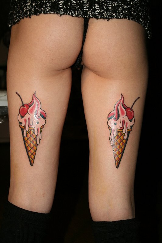 Фотография: Шоколадное или ванильное? 20 татуировок, посвященных мороженому №19 - BigPicture.ru