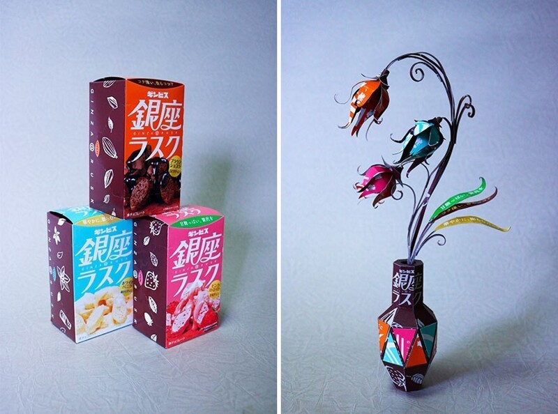 Фотография: Японский художник Харукиру трансформирует упаковку в произведения искусства №15 - BigPicture.ru