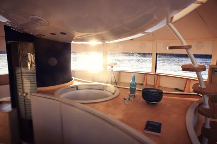 Фотография: Как выглядит французский эко-отель Anthenea с плавучими капсулами №4 - BigPicture.ru