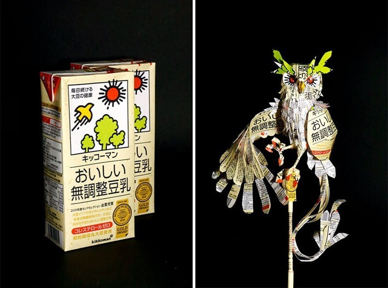 Фотография: Японский художник Харукиру трансформирует упаковку в произведения искусства №10 - BigPicture.ru