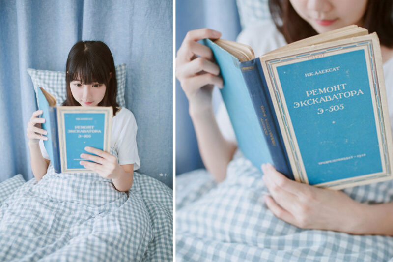 Фотография: Азиатские девушки и советские книги: необъяснимый тренд в фотографии №4 - BigPicture.ru