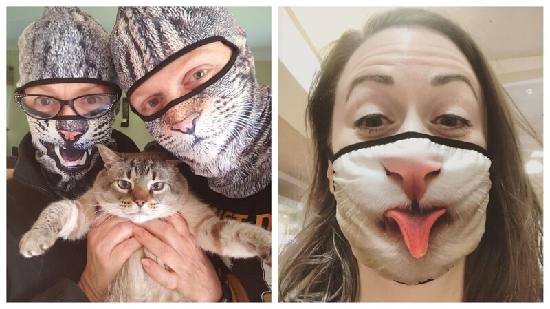 Фотография: 30 странных и смешных защитных масок для людей-кошек №1 - BigPicture.ru