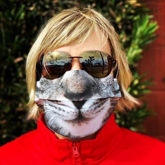Фотография: 30 странных и смешных защитных масок для людей-кошек №30 - BigPicture.ru