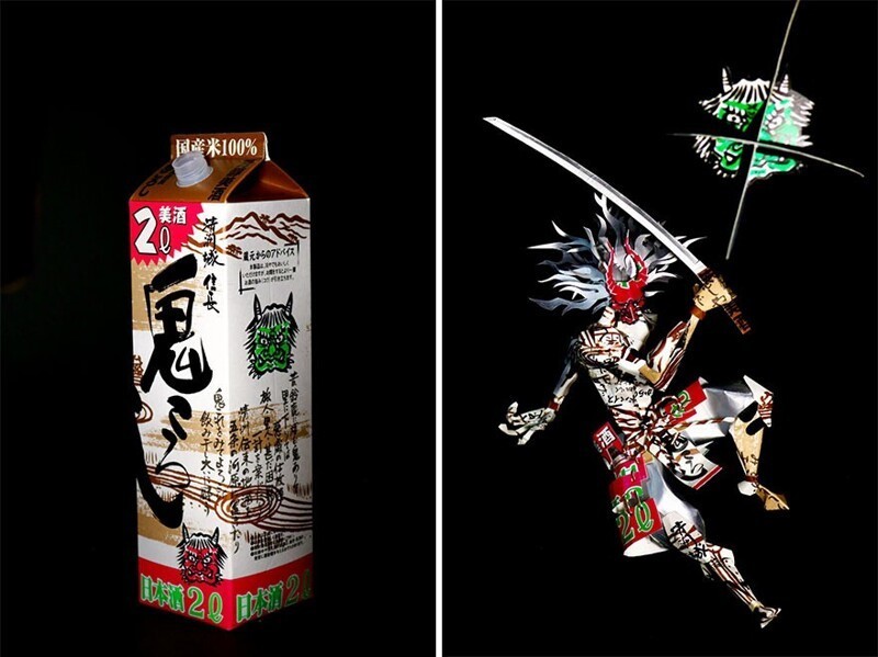 Фотография: Японский художник Харукиру трансформирует упаковку в произведения искусства №6 - BigPicture.ru