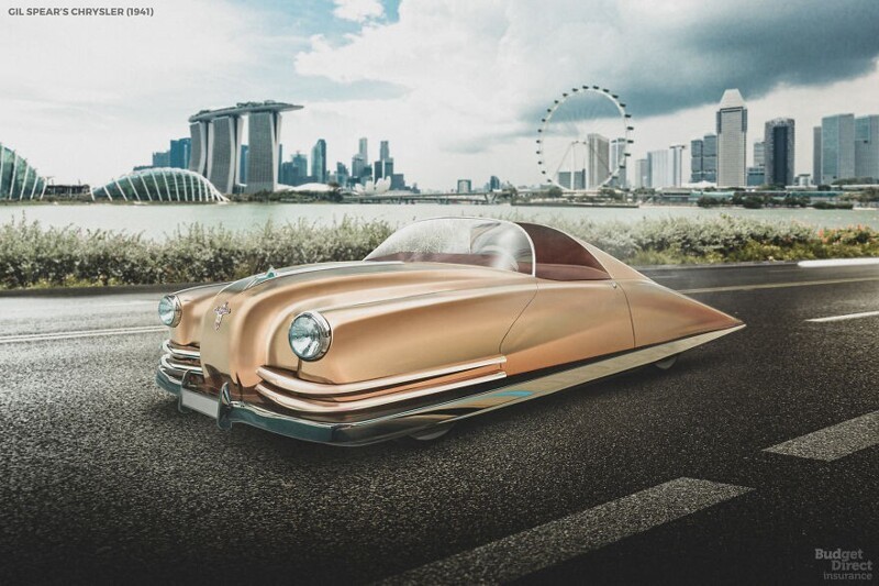 Фотография: Как футуристы 20 века представляли себе автомобили будущего №3 - BigPicture.ru