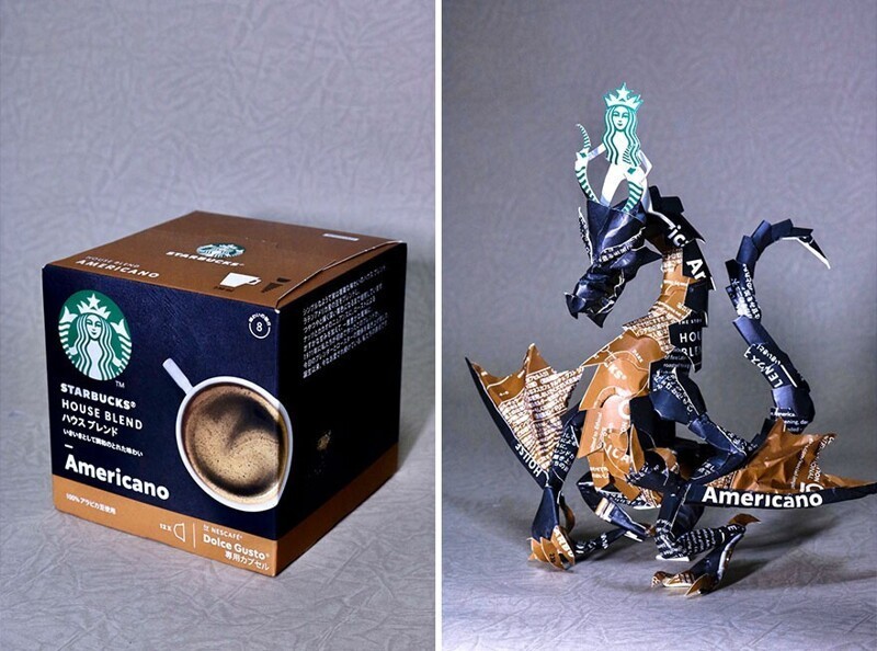 Фотография: Японский художник Харукиру трансформирует упаковку в произведения искусства №4 - BigPicture.ru