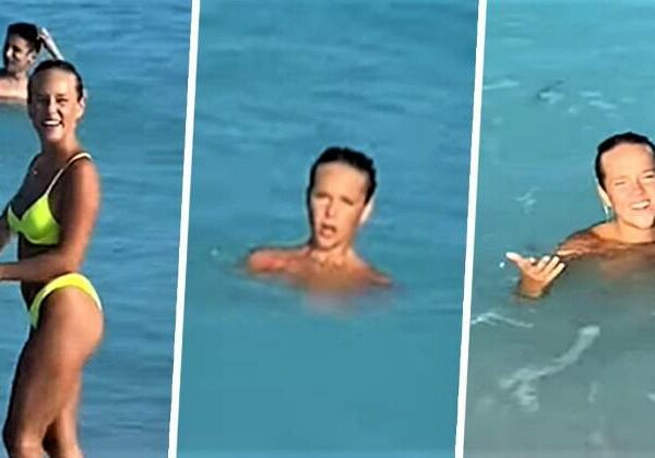 Пранкер подсунул своей девушке растворяющийся в воде купальник и снял ее панику на видео