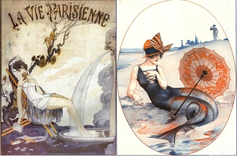 Фотография: Иллюстрации легендарного журнала La Vie Parisienne с налетом эротики в стиле ар-нуво №1 - BigPicture.ru