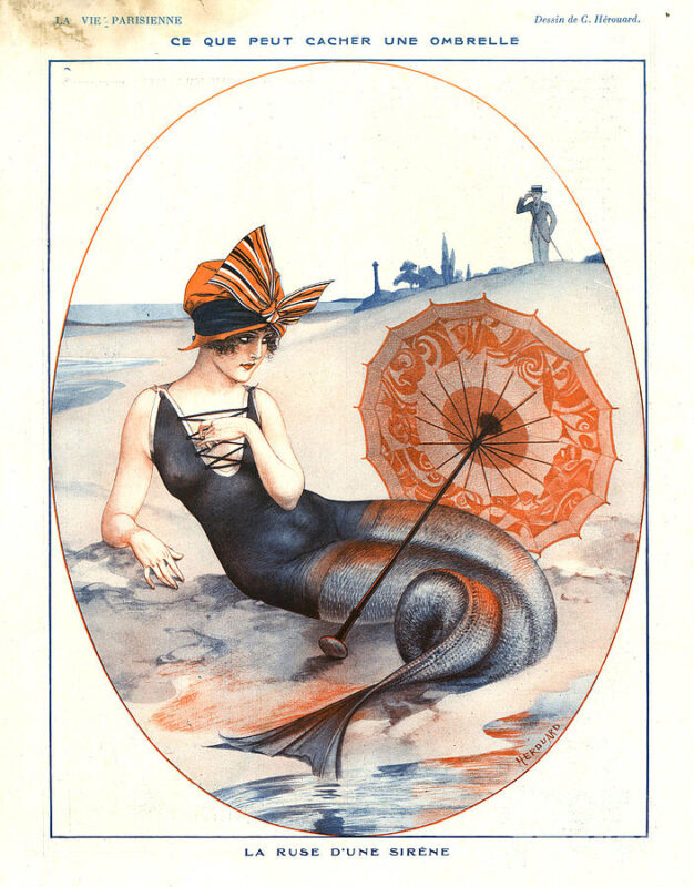 Фотография: Иллюстрации легендарного журнала La Vie Parisienne с налетом эротики в стиле ар-нуво №9 - BigPicture.ru