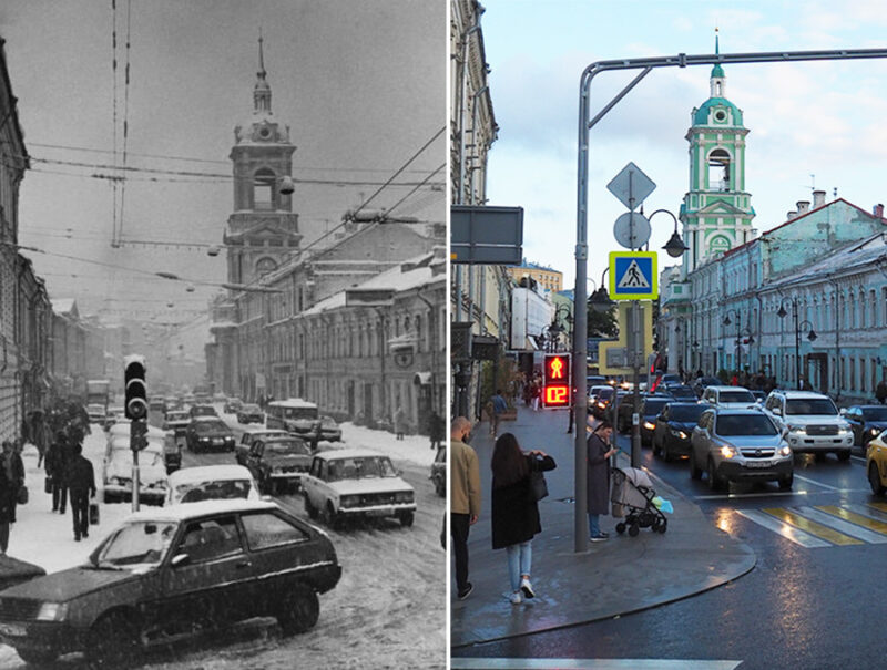 Фотография: Тогда и сейчас: как Москва поменялась за 150 лет №4 - BigPicture.ru