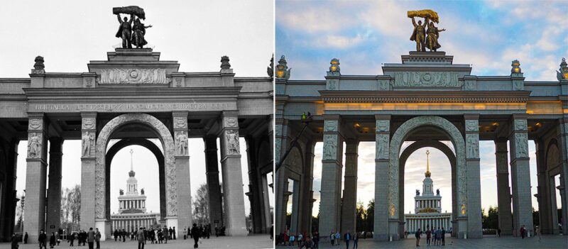 Фотография: Тогда и сейчас: как Москва поменялась за 150 лет №6 - BigPicture.ru