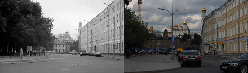 Фотография: Тогда и сейчас: как Москва поменялась за 150 лет №8 - BigPicture.ru