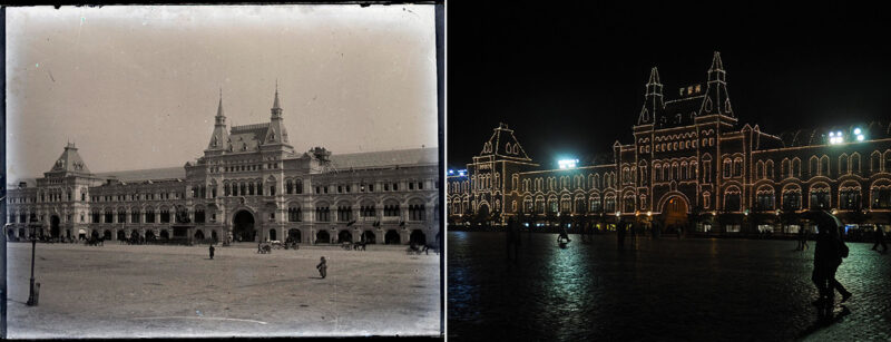 Фотография: Тогда и сейчас: как Москва поменялась за 150 лет №16 - BigPicture.ru