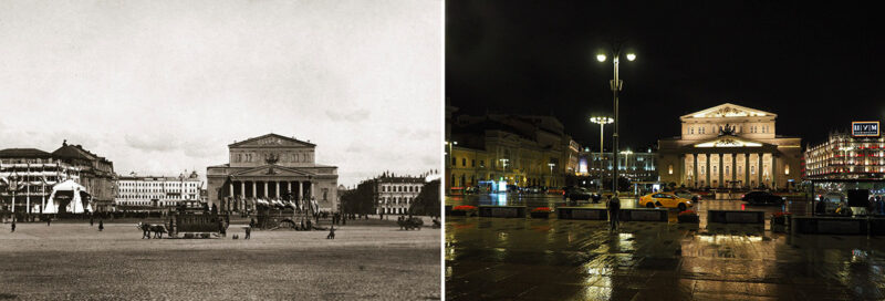 Фотография: Тогда и сейчас: как Москва поменялась за 150 лет №17 - BigPicture.ru