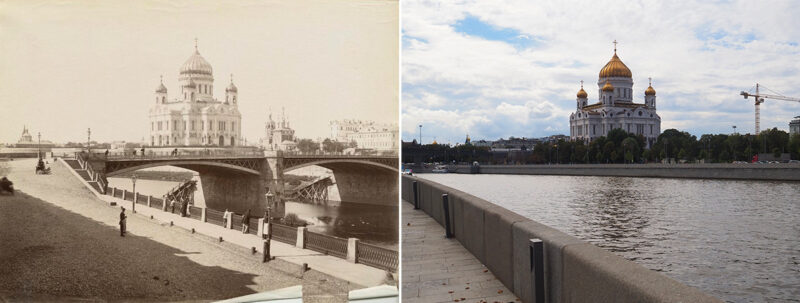 Фотография: Тогда и сейчас: как Москва поменялась за 150 лет №12 - BigPicture.ru