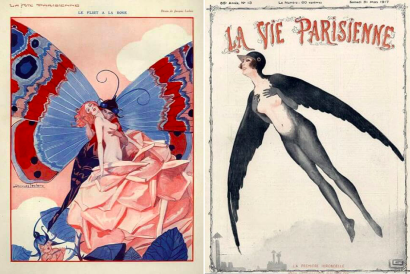 Фотография: Иллюстрации легендарного журнала La Vie Parisienne с налетом эротики в стиле ар-нуво №20 - BigPicture.ru