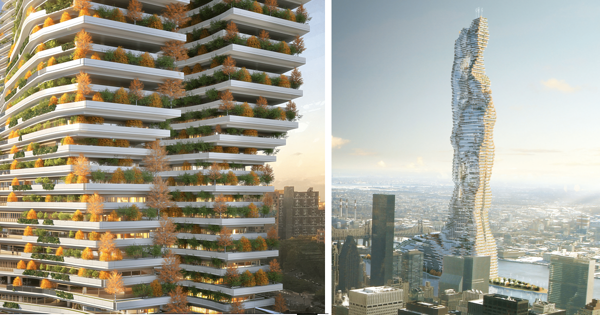 Фотография: Архитекторы представили концепт самого высокого здания в Нью-Йорке, способного поглощать углерод №1 - BigPicture.ru