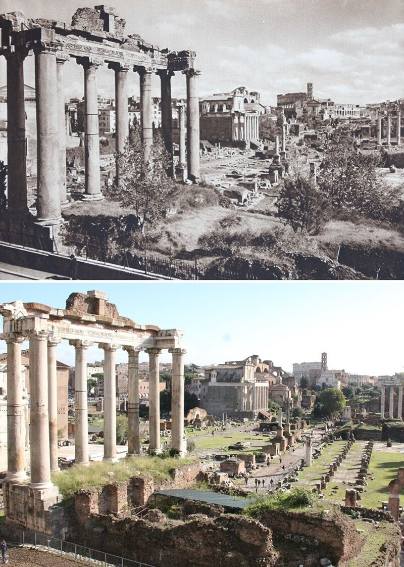 Фотография: Тогда и теперь: сильно ли изменились города Европы за сто лет? №5 - BigPicture.ru