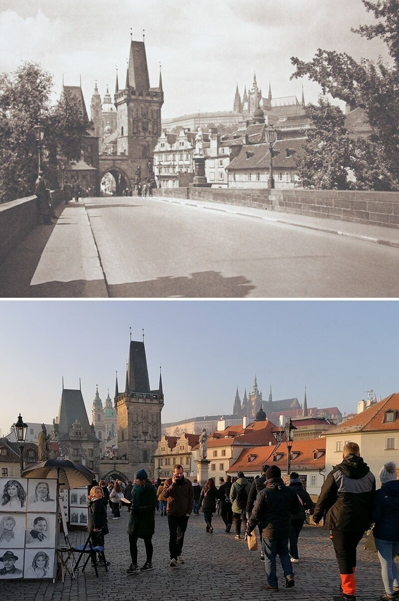 Фотография: Тогда и теперь: сильно ли изменились города Европы за сто лет? №11 - BigPicture.ru