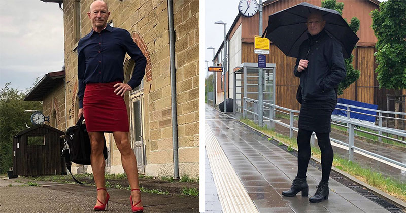 Фотография: Марк на шпильках: многодетный инженер из Германии обожает юбки и каблуки №1 - BigPicture.ru
