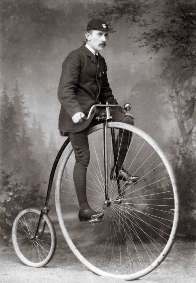 Фотография: История велосипеда: Пенни-фартинг, или Высокое колесо №25 - BigPicture.ru
