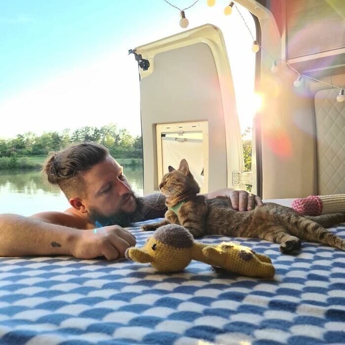 Фотография: Как кошка и ее человек совершают кругосветку на велике №29 - BigPicture.ru