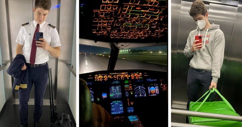 Фотография: 23-летний пилот наглядно показал, как изменилась его жизнь после начала пандемии №1 - BigPicture.ru