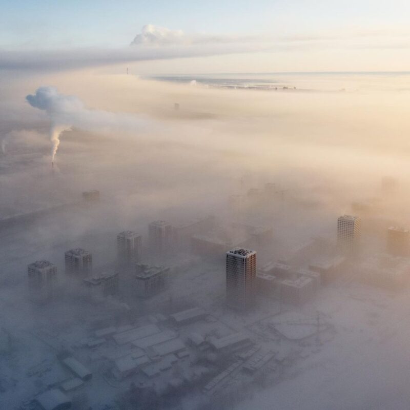 Фотография: Экстремальные морозы превратили Новосибирск в 