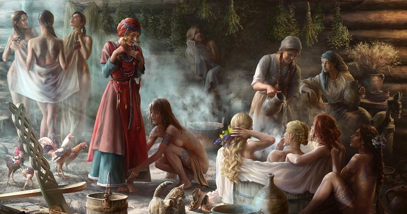 Какие запреты для женщин действовали в русской бане 