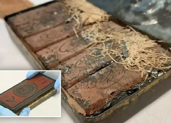 Как выглядит шоколад 120-летней давности, который нашли среди вещей австралийского поэта