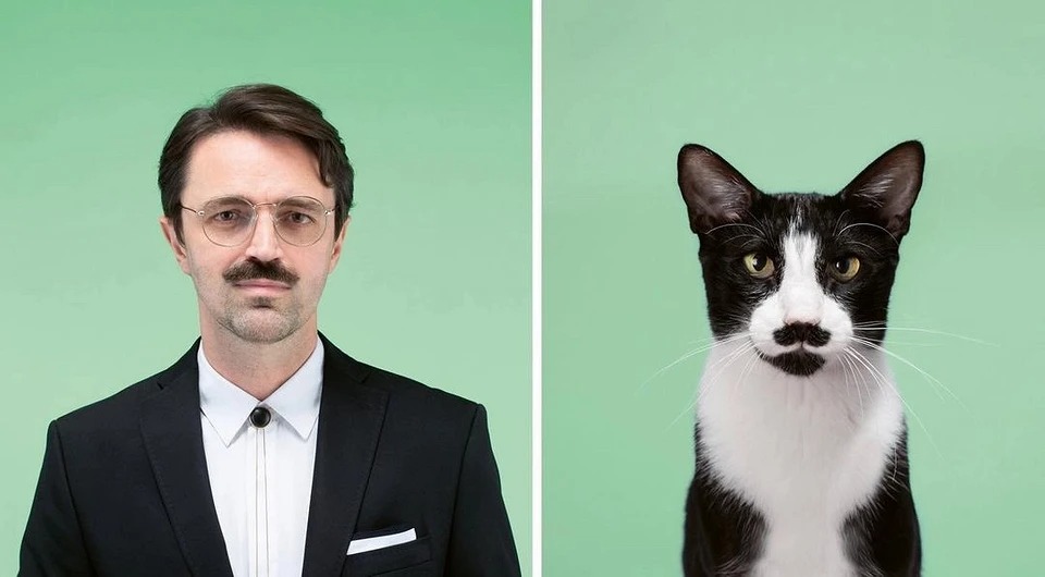 Фотография: Почти не отличить: фотограф показал, как похожи коты со своими хозяевами №9 - BigPicture.ru