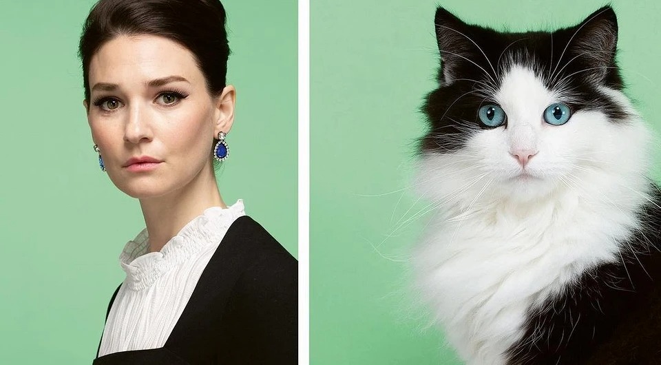 Фотография: Почти не отличить: фотограф показал, как похожи коты со своими хозяевами №16 - BigPicture.ru