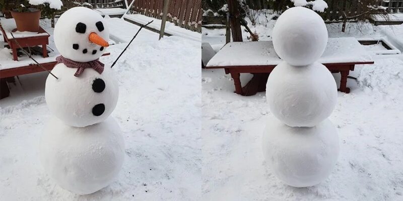 Фотография: Как выглядит идеальный снеговик №1 - BigPicture.ru