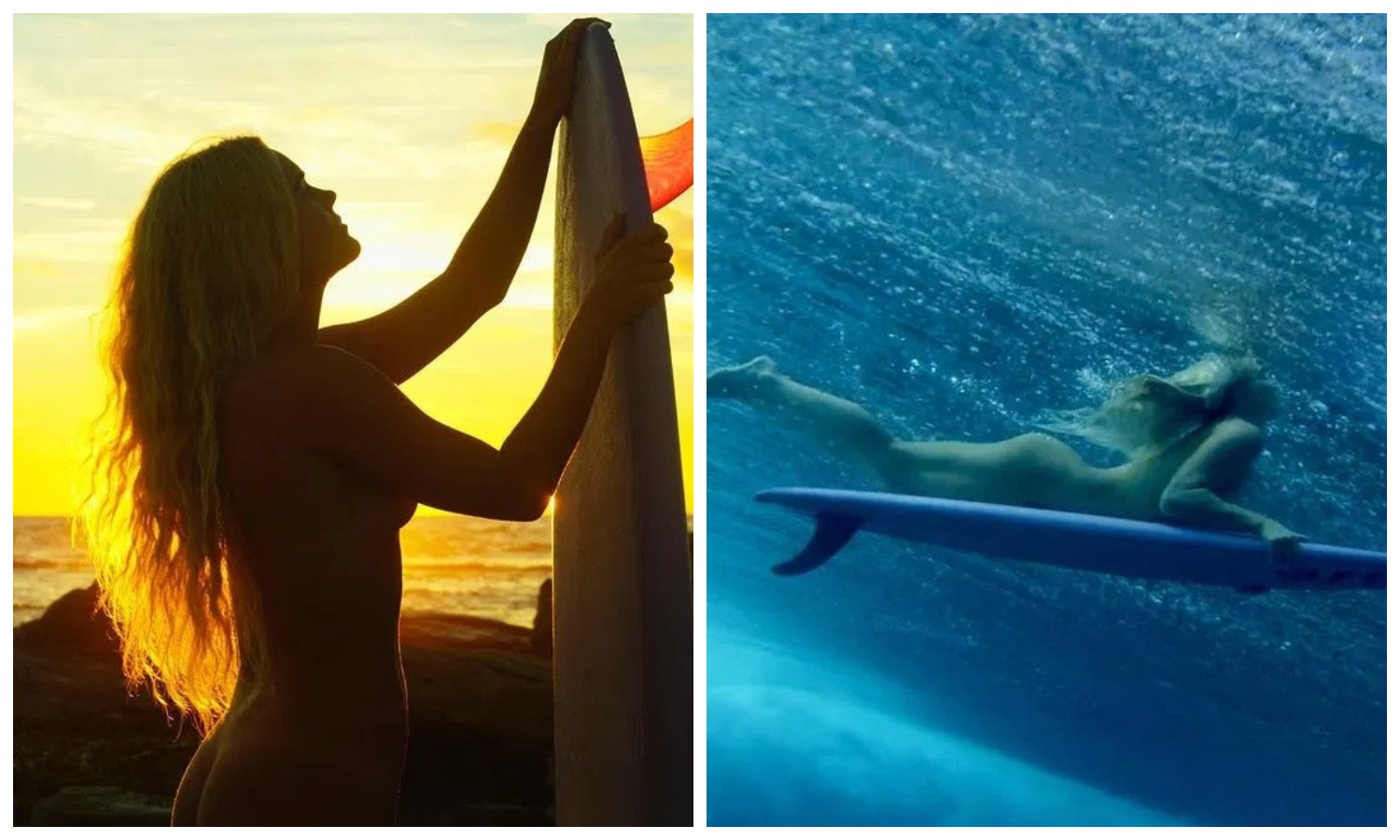 Фотография: Бегущая по волнам: голая серфингистка из Австралии покоряет океан №1 - BigPicture.ru
